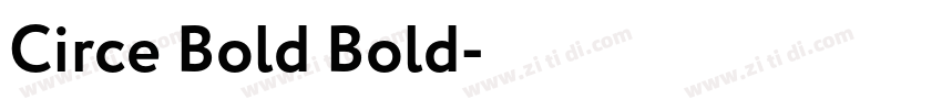Circe Bold Bold字体转换